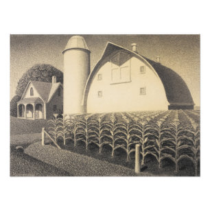 Fruchtbarkeit, Iowa von Grant Wood Fotodruck