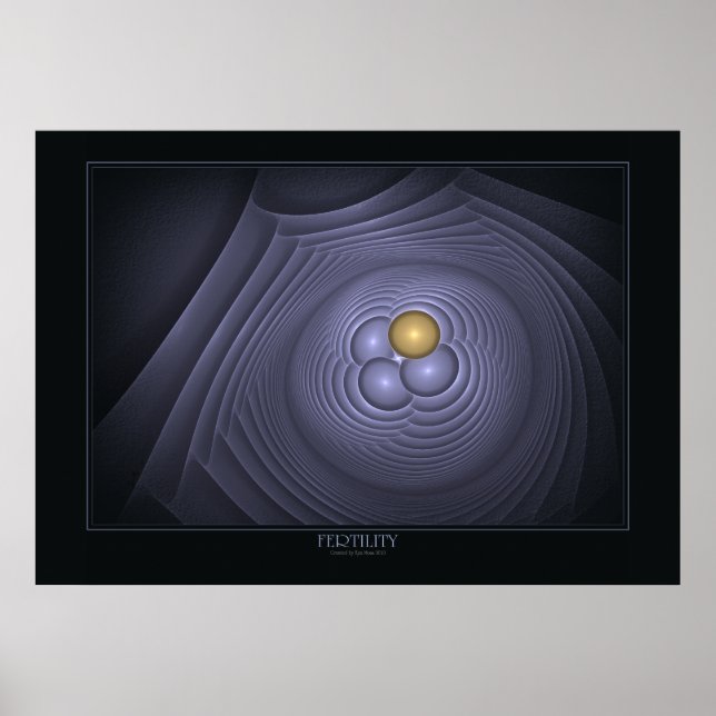 Fruchtbarkeitsdruck auf schwarz poster (Vorne)