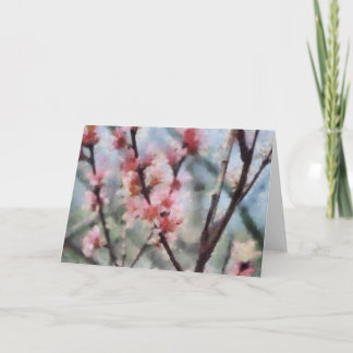 Fruchtbaum Blossom Artwork Grußkarte Karte