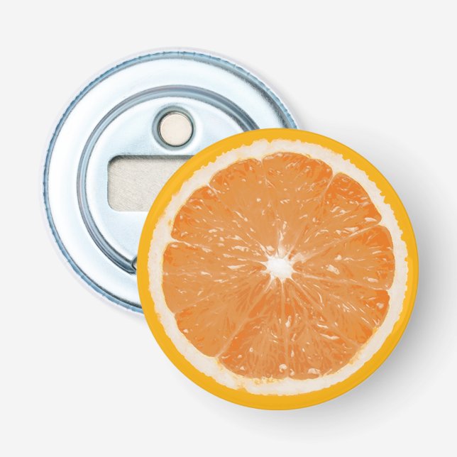 Fruchtbecher Flaschenöffner - Orange (Vorderseite)