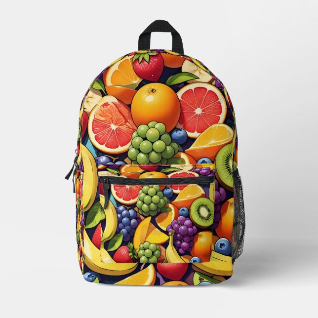 Fruchtblast Bedruckter Rucksack (Vorderseite)