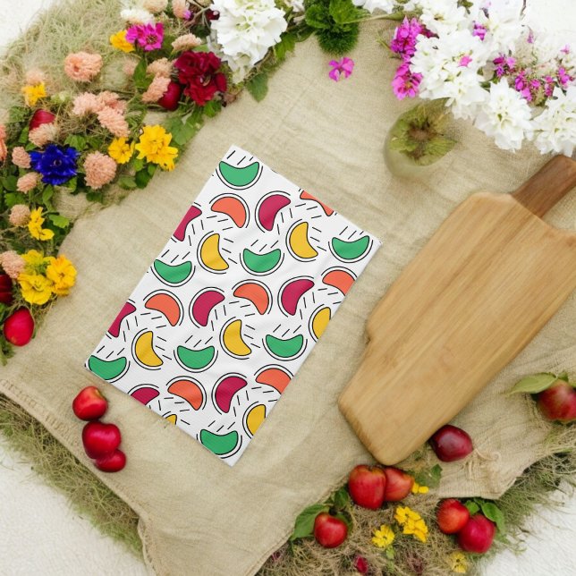 Fruchtbonbons-Muster Geschirrtuch (Kitchen Towel)
