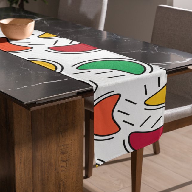 Fruchtbonbons-Muster Großer Tischläufer (table runner)