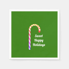 Fruchtcreme Cane Sweet Happy Holiday Paper Napkin Serviette