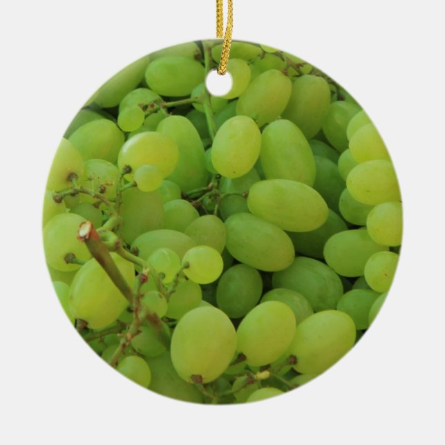 Früchte auf einem provenzalischen Markt Weihnachts Keramik Ornament (Vorne)