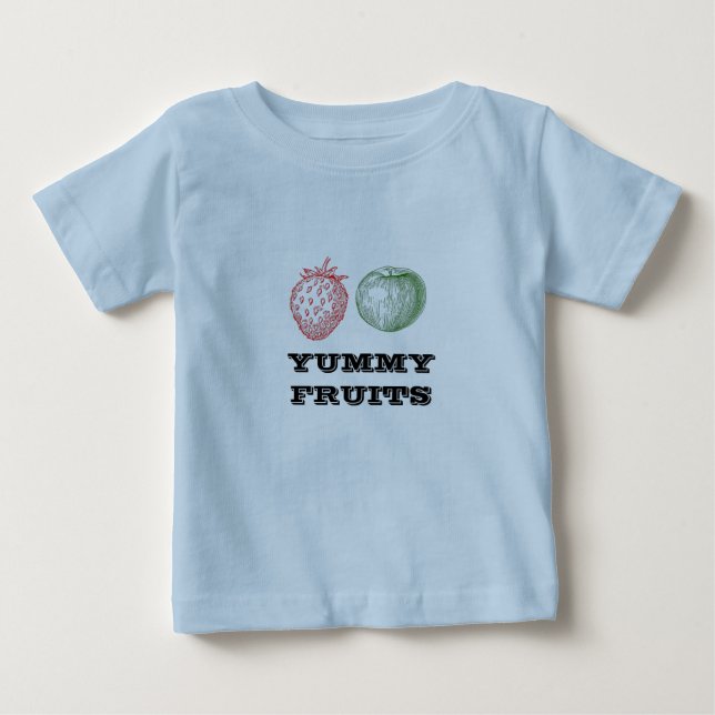 Früchte Baby Hellblau T-shirt (Vorderseite)