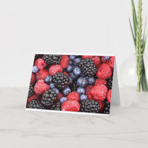 Früchte Beeren Geburtstags-Party Liebe Schicksal Karte