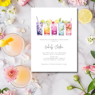 Früchte-Cocktails Minimalistische elegante Couples Einladung