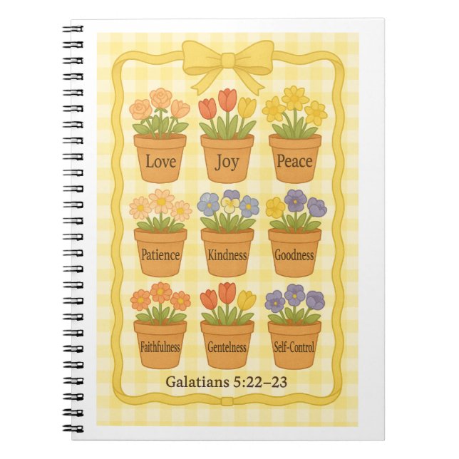 Früchte der geistgelben Blume Notizblock (Vorderseite)