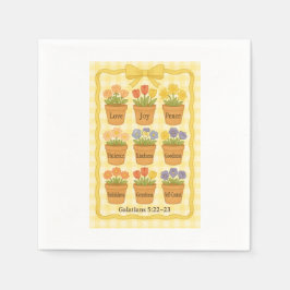 Früchte der geistgelben Blume Serviette