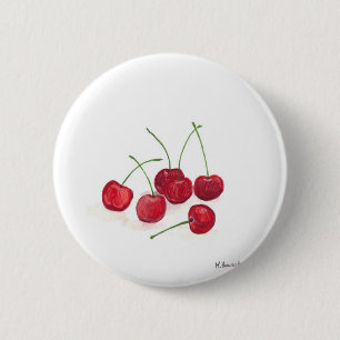 Früchte der Rotkirsche Button