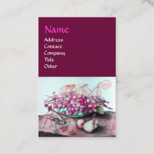 FRÜCHTE DER SAISON/STRASSEN, PINZEN Lila Visitenkarte