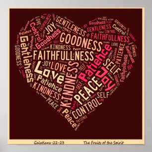 Früchte des Geist-Plakats Poster