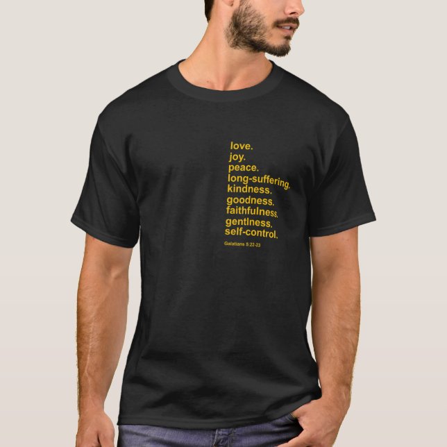 Früchte des Geistes Christliche Verse T-Shirt Chr (Vorderseite)