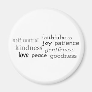 Früchte des Geistes, Galaten 5:22-23 Magnet