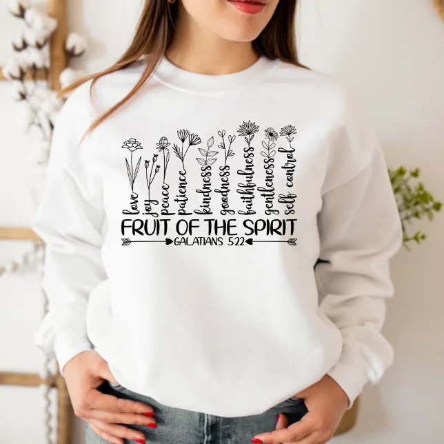 Früchte des Geistes Galatians 5:22 Sweatshirt (Von Creator hochgeladen)