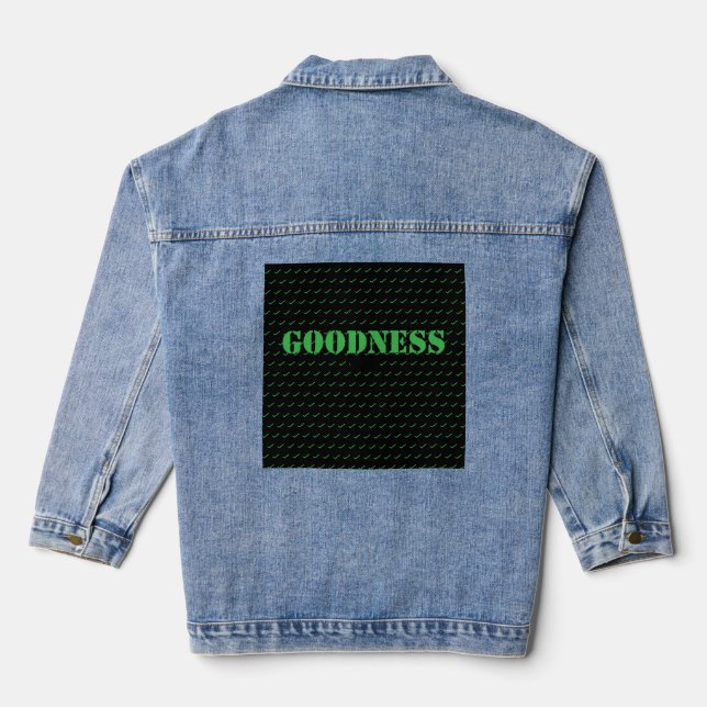Früchte des Geistes Güte Güte  Jeansjacke (Rückseite)
