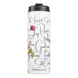 Früchte des Geistes, rosa Blüte Thermosbecher