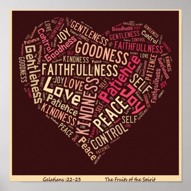 Früchte des Geistplakats Poster (Vorne)