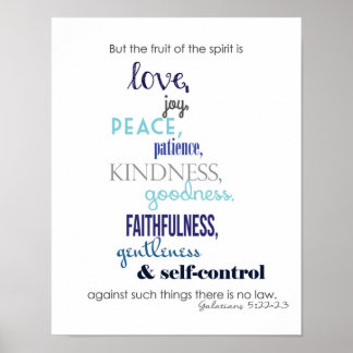 Früchte des Geistplakats Poster