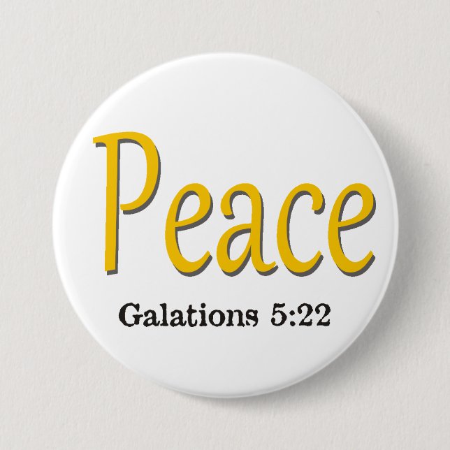 Früchte des Heiligen Geistes ~ Friede ~ Button (Vorderseite)