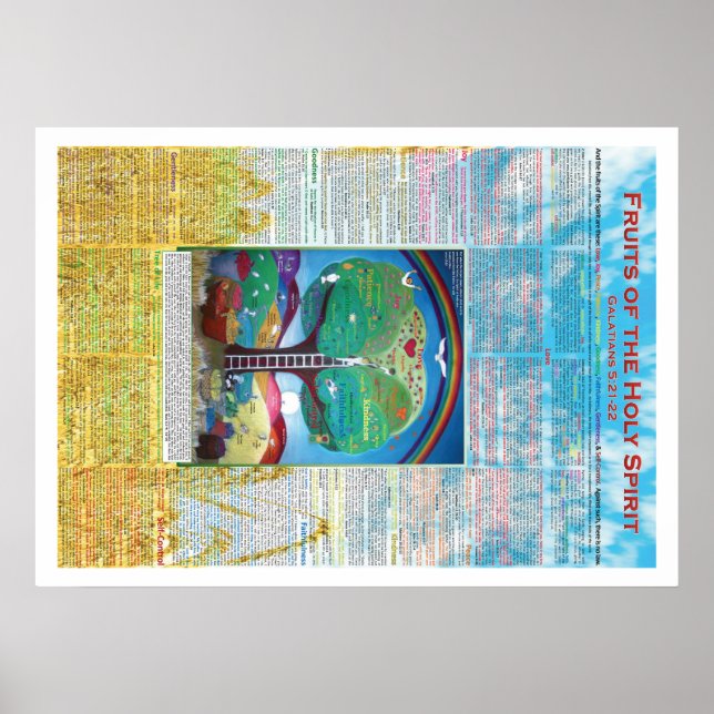 Früchte des Heiligen Geistplakats 20"x28" Poster (Vorne)