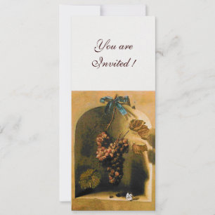 FRÜCHTE DES JAHRESZEIT - WOHLSTAND ,braun gelb wei Einladung