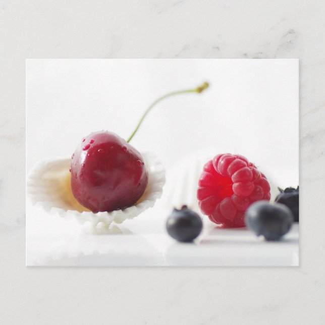 Früchte des Sommers Stillleben Postkarte (Vorderseite)