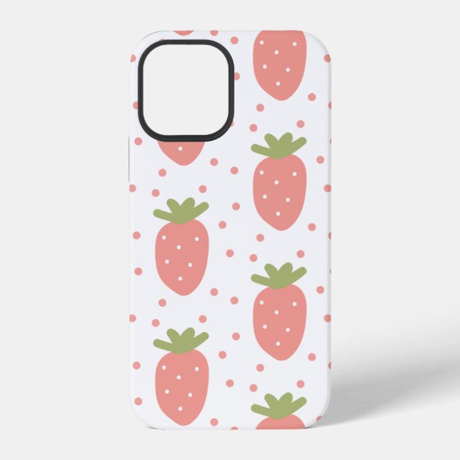 Früchte Erdbeeren Hintergrund iPhone Hülle (Rückseite)