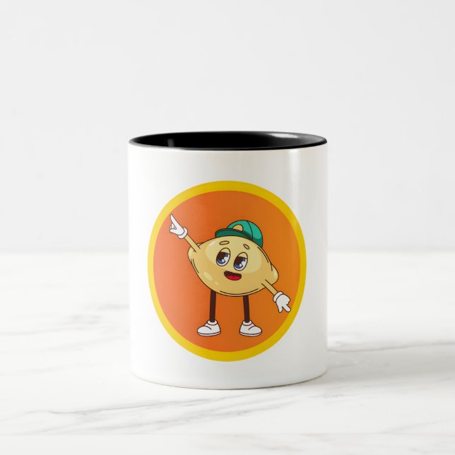 Früchte-Freunde Zweifarbige Tasse (Mittel)
