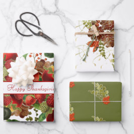 Früchte, Früchte und Pinecones Geschenkpapier Set
