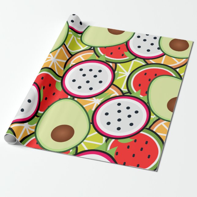 Früchte Geschenkpapier (Ungerollt)