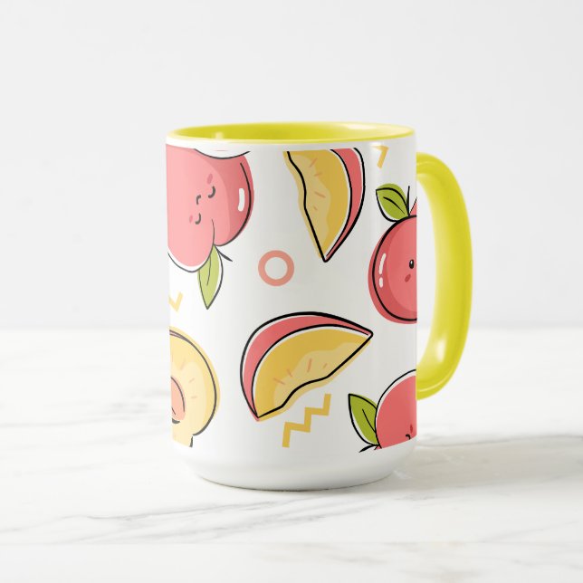 Früchte Illustrationskunst Tasse (VorderseiteRechts)