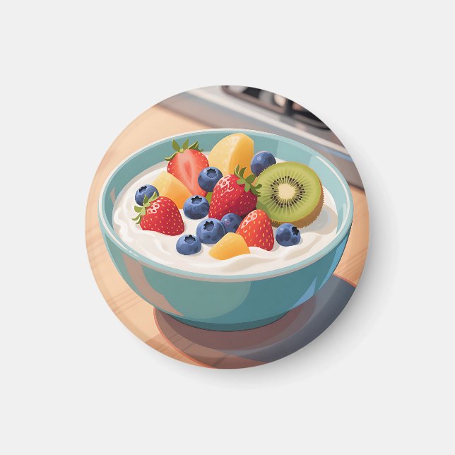 Früchte-Joghurt-Schale Magnet (Vorne)