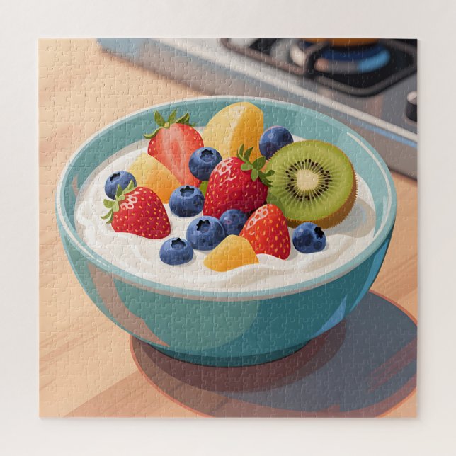 Früchte-Joghurt-Schale Puzzle (Vertikal)