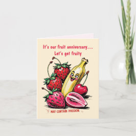 Früchte Jubiläum 4. Hochzeitskarte Karte