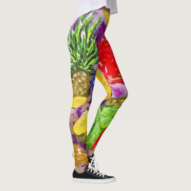 Früchte-Kunst-Arrangement Leggings (Rechts)