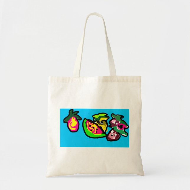 Früchte Kunst Spaß  Tragetasche (Vorne)