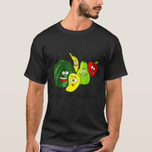 Früchte mit Faces Group Salad für männliche weibli T-Shirt