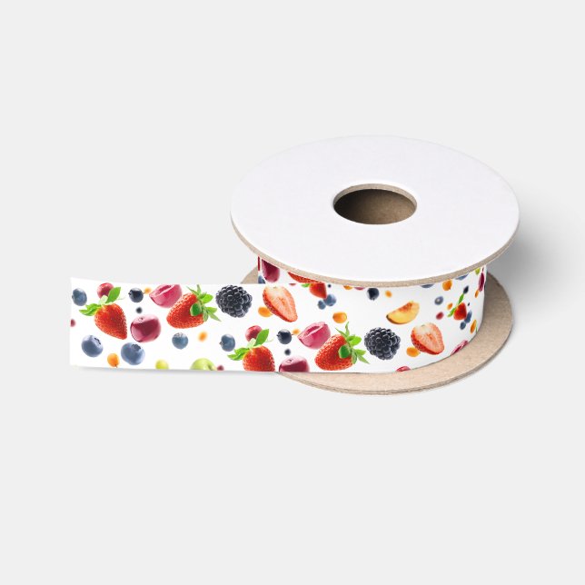 Früchte-Mix Satinband (Spule)