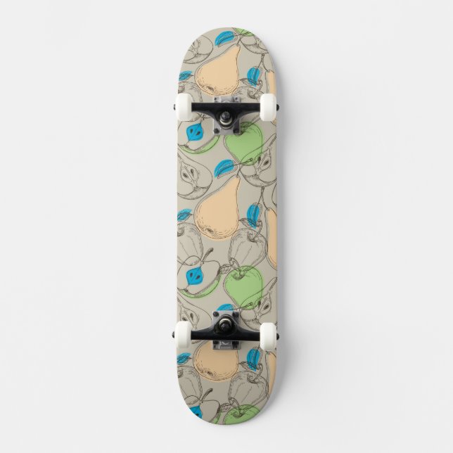Früchte-Muster Skateboard (Vorderseite)