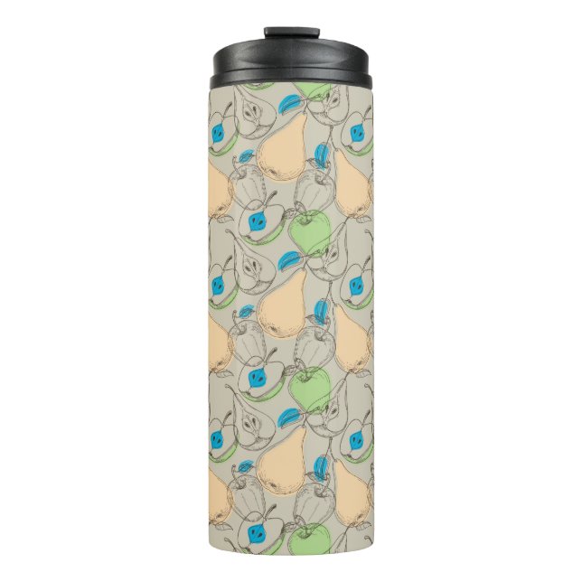 Früchte-Muster Thermosbecher (Vorderseite)