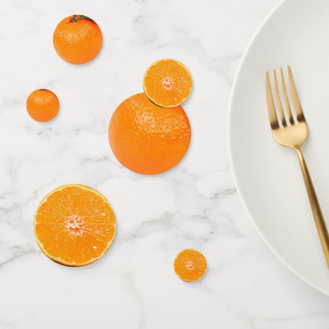 Früchte Orangenfrucht des Wohlstands Neujahr Konfetti (Gruppe)