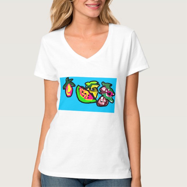 Früchte sind Spaß  T-Shirt (Vorderseite)