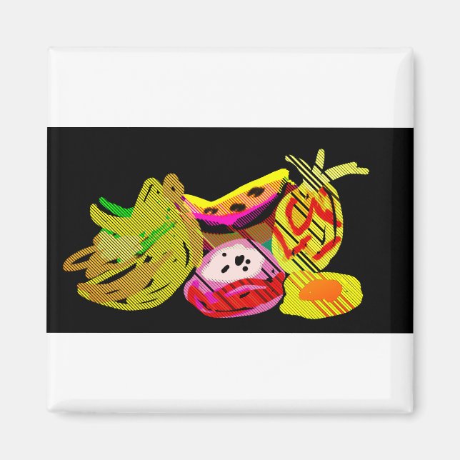 Früchte Sommerfreude Magnet (Vorne)