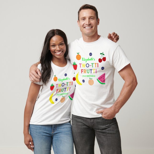 Früchte Two-tti Frutti 2. Geburtstag T-Shirt (Unisex)
