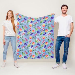 Früchte und Beeren. Fleecedecke