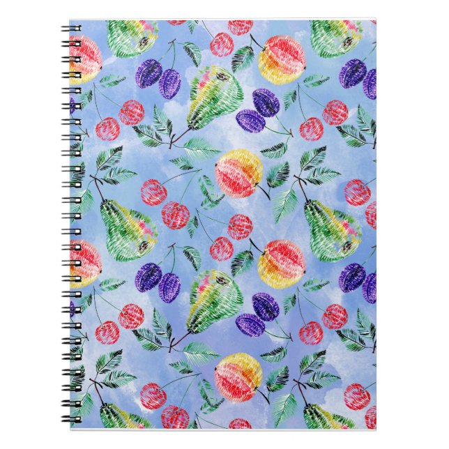 Früchte und Beeren. Notizblock (Vorderseite)