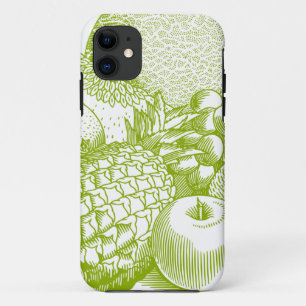 Früchte Vintage-Essen gesund retro Case-Mate iPhone Hülle