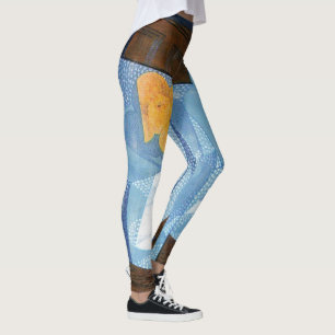 Früchtebowle von Juan Gris, Vintage-Cubismus-Still Leggings